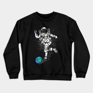 Space Astronaut Bowling Crewneck Sweatshirt